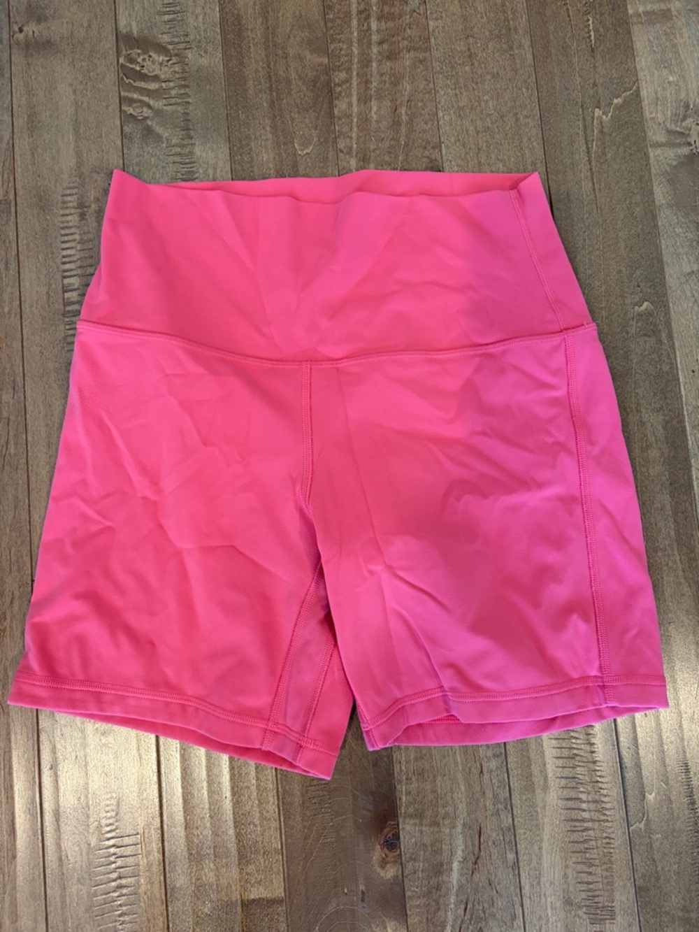 Women's Lululemon Align Size 8 High-Waist Pink Athletic Shorts. 6” inseam